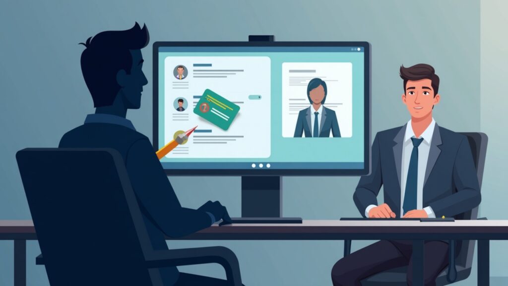 Semi-realistic video call: shadowy figure requests wallet connection and a one-time code during a tense desk setup.