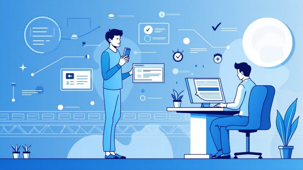 Semi-realistic illustration of a crypto wallet merging with payment rails, with a compliance desk and data-flow visuals.