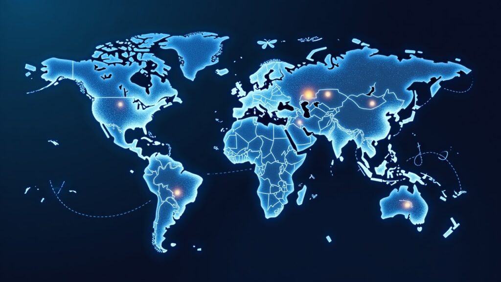 Hybrid illustration of SwitchBlade Wallet linked to a multichain network celebrating VerifiedX and Blockdaemon partnership.
