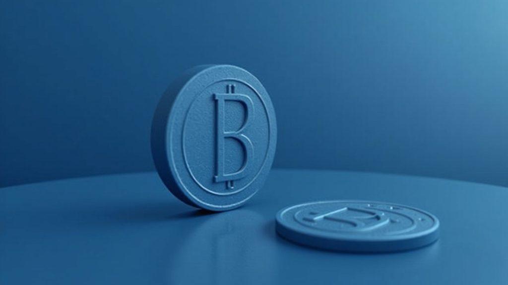 Semi-realistic illustration of a BGB token beside a compliant exchange interface, with a subtle Morph Layer-2 background.