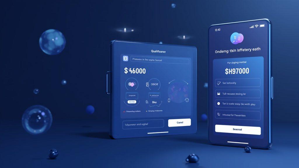 Hybrid illustration of a crypto wallet UI displaying a $4,000 annual cap, a multi-step qualification gate, and a lightweight asset whitelist.
