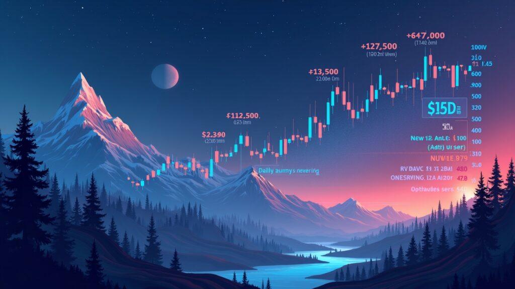 Hybrid illustration: Story IP price above $3, Upbit concentration, shrinking on-chain activity (<500 accounts, <100 users)