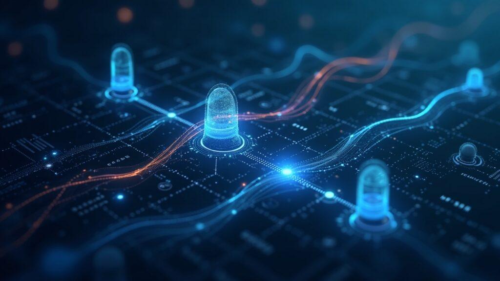 Stylized DeFi exchange on a fast Layer 2 with a sleek UI connected to zkEVM, highlighting liquidity and energy efficiency.