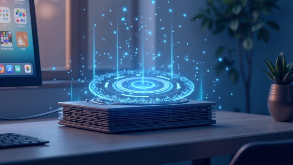 Realistic illustration of a CoolWallet with energy rental powering contract flow, signaling lower TRC-20 fees.