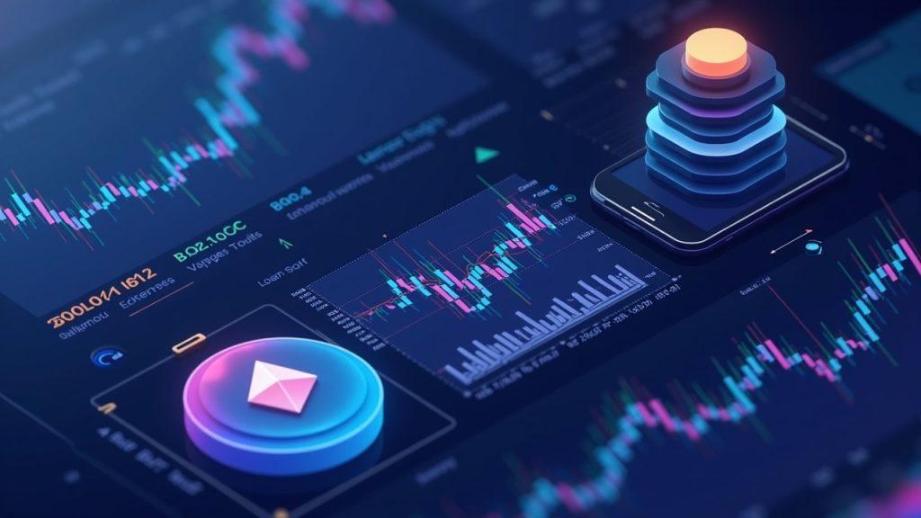 Semi-realistic illustration of a unified trading terminal for Pump.fun and Vyper with cross-chain links across Ethereum, BNB Chain and Base.