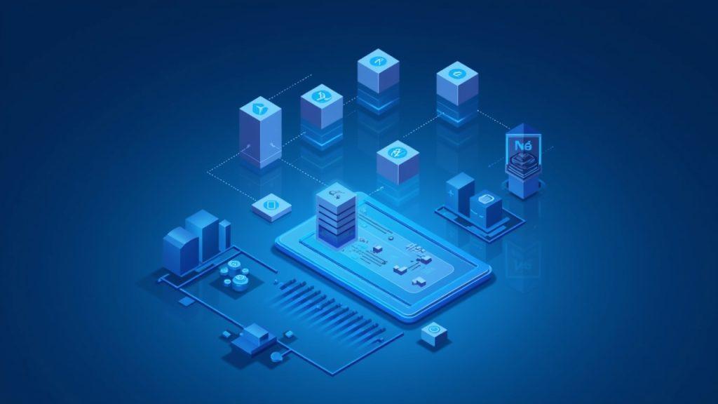 Semi-realistic illustration of Midas Staked Liquidity buffer with tokenized assets and instant institutional redemptions in blue tones.