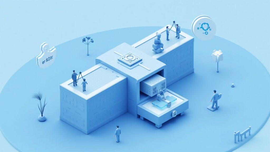 Realistic hybrid illustration of rsETH restoration: a secure bridge lockbox receiving staged ETH commitments, governance overlays, and cues to Aave and Compound.