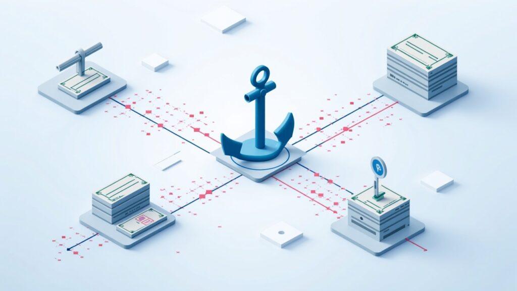 Semi-realistic illustration of a validator anchoring cross-border remittance on Tempo Layer-1 with on-chain settlement.