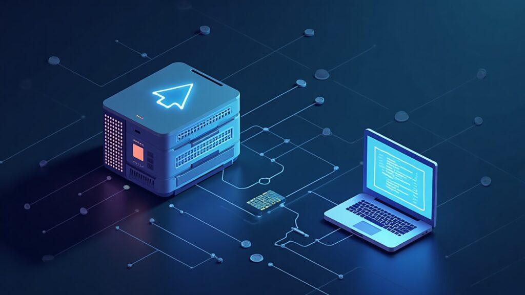 Servers connected via OpenRouter to a GLM-5.2 coding model, with io.net branding in a semi-realistic scene.