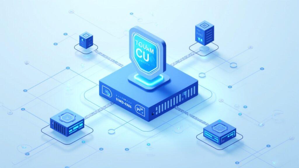 Illustration of Solana mainnet with a node network, a 100M CU badge, and SIMD-0286 label