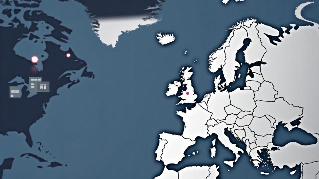 Two regulated crypto firms merge into a European institutional platform, with a map and custody/trading icons.