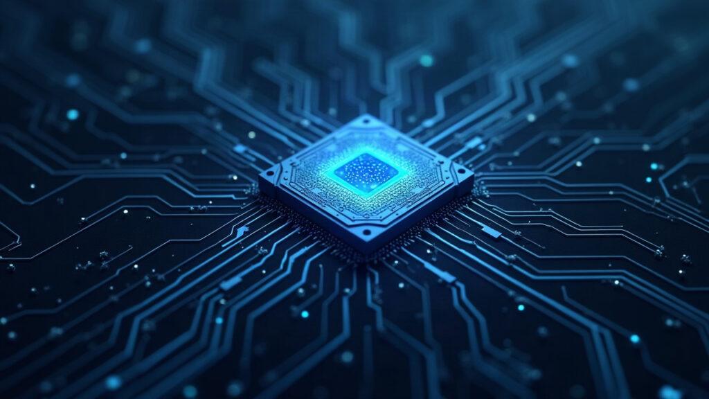 Semi-realistic neural network core encircled by cryptographic shield and blockchain ring, illustrating verifiable AI proofs.