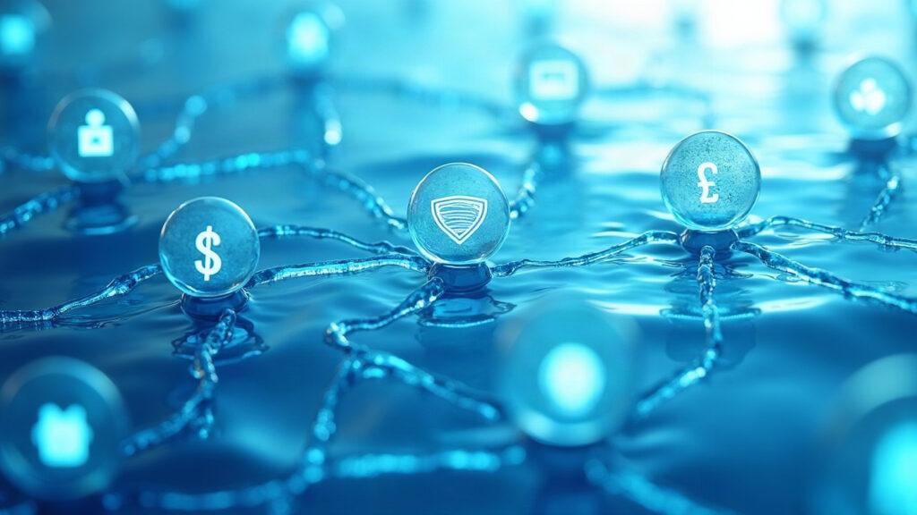 Blue streams route tokenized assets through a clean network, Aqua liquidity at $3B and $7B throughput