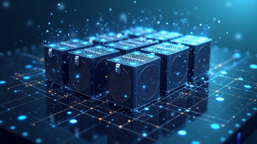 Semi-realistic illustration of a WonderaAI GPU cluster deployment on io.net, 96 GPUs, global reach