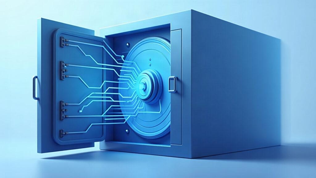 Hybrid vault with onchain circuitry and flowing mandates illustrating onchain execution policy for tokenized funds.