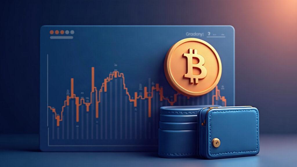 Semi-realistic illustration of a large PONS wallet beside an on-chain tracker dashboard showing steady accumulation.