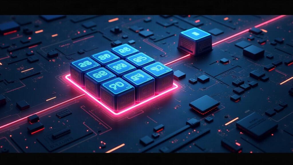 Semi-realistic Sepolia testnet with block grid, 200M gas label, glow line, and validator rig for Gloas fork stress test.